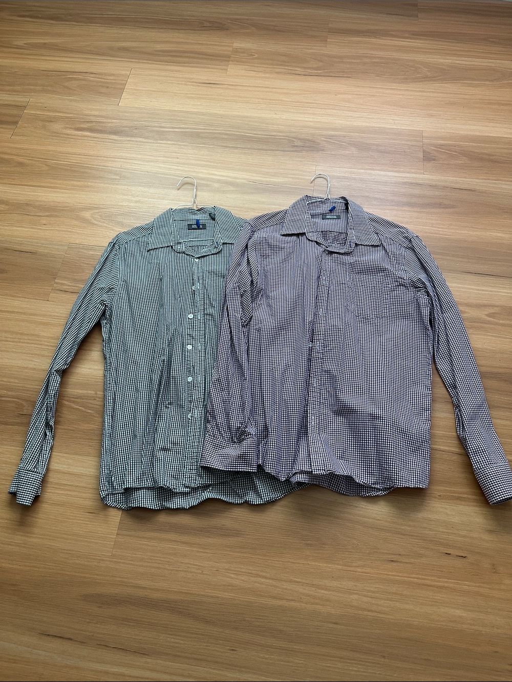 Kenneth Cole Reaction Men's Small-Check Button-Down Shirts bundle